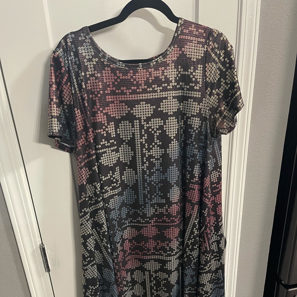 Lularoe L Carly Dress - ELEGANT